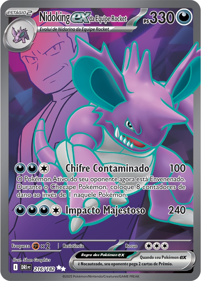 Nidoking ex da Equipe Rocket