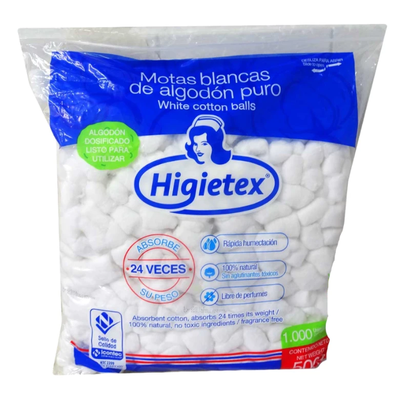 Algodón Motas x500gr Higietex
