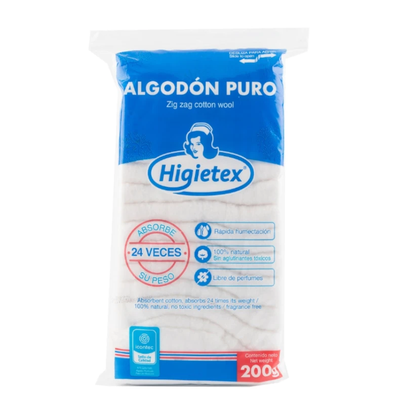 Algodón x200gr Higietex
