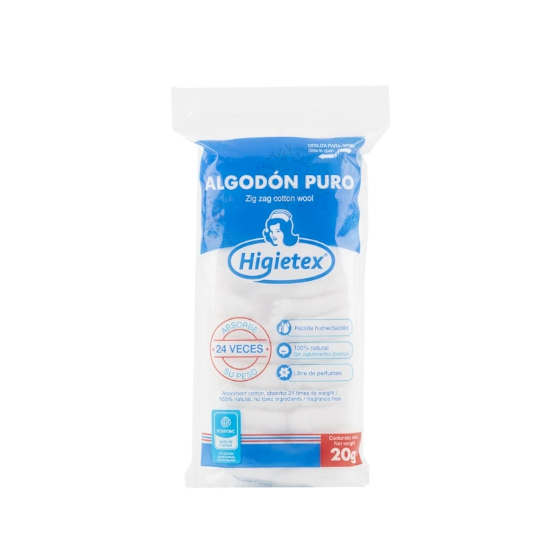 Algodón x20gr Higietex