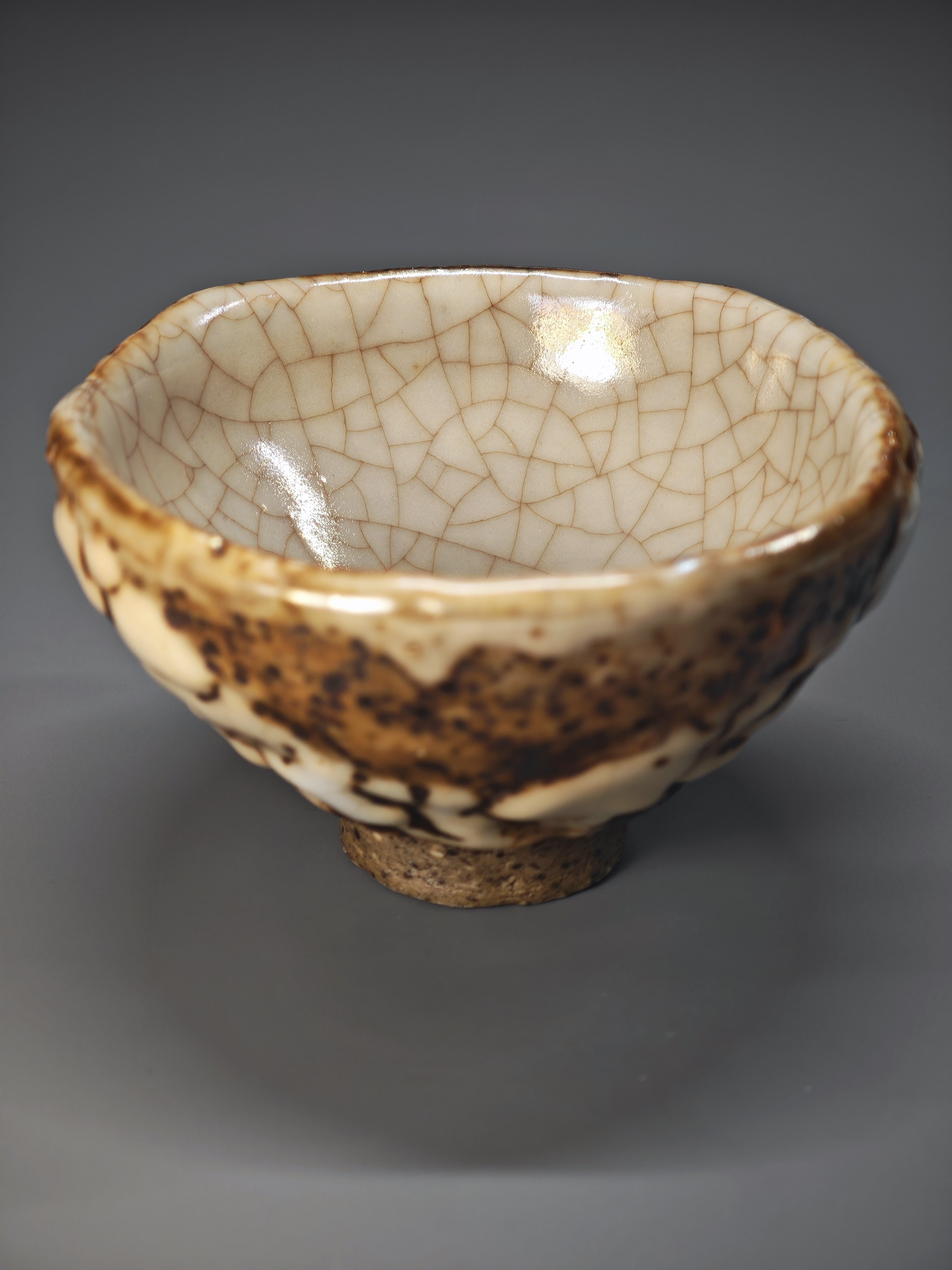 呉遠中ハンドメイド作品、堆釉金銀彩志野盞杯（志野の茶杯） 6
