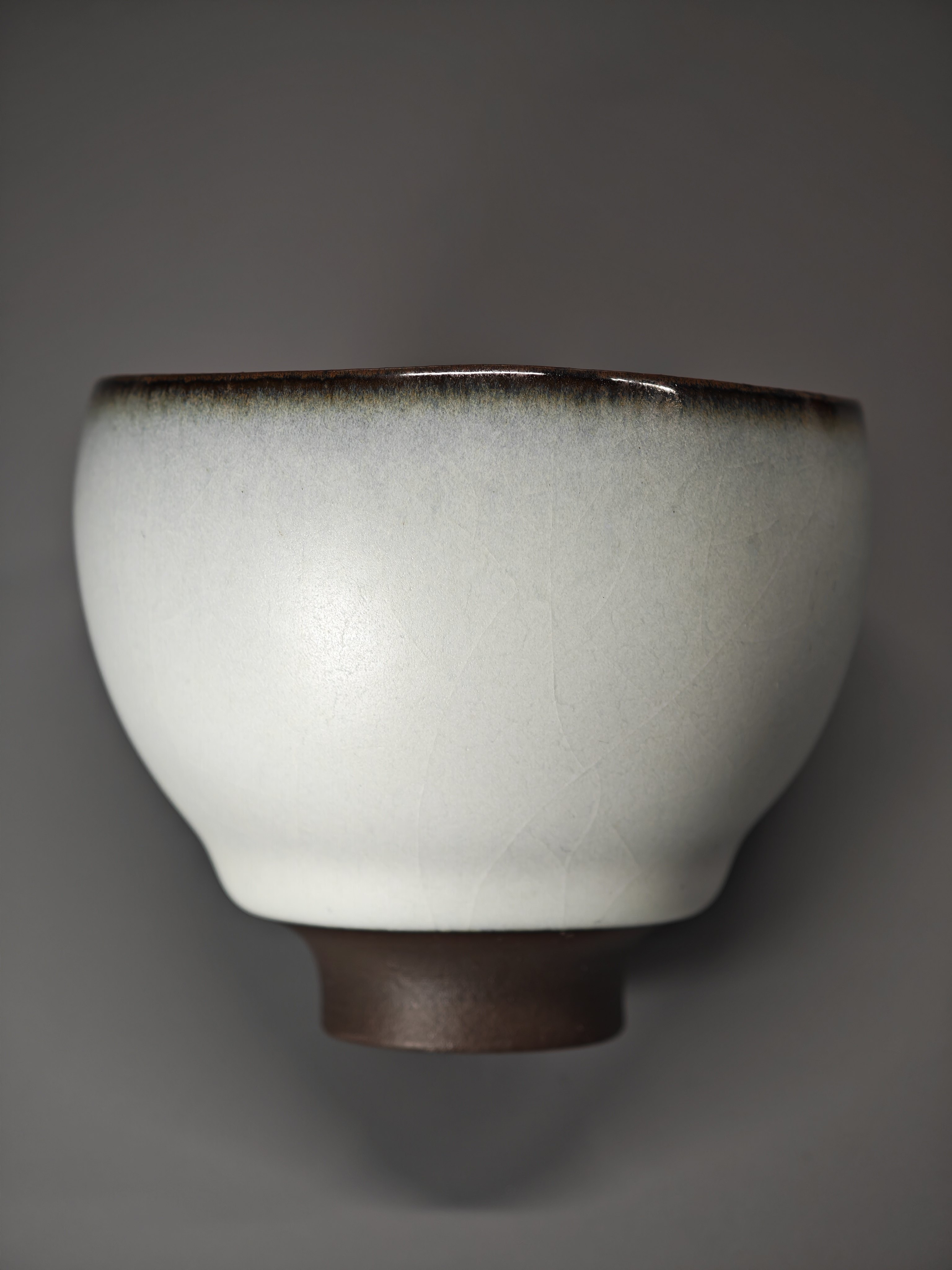 呉遠中先生親作作品、黒土汝窯チャンピオンカップ 5