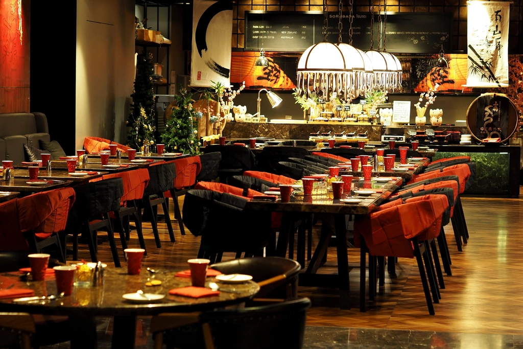 Free modern restaurant interior image
