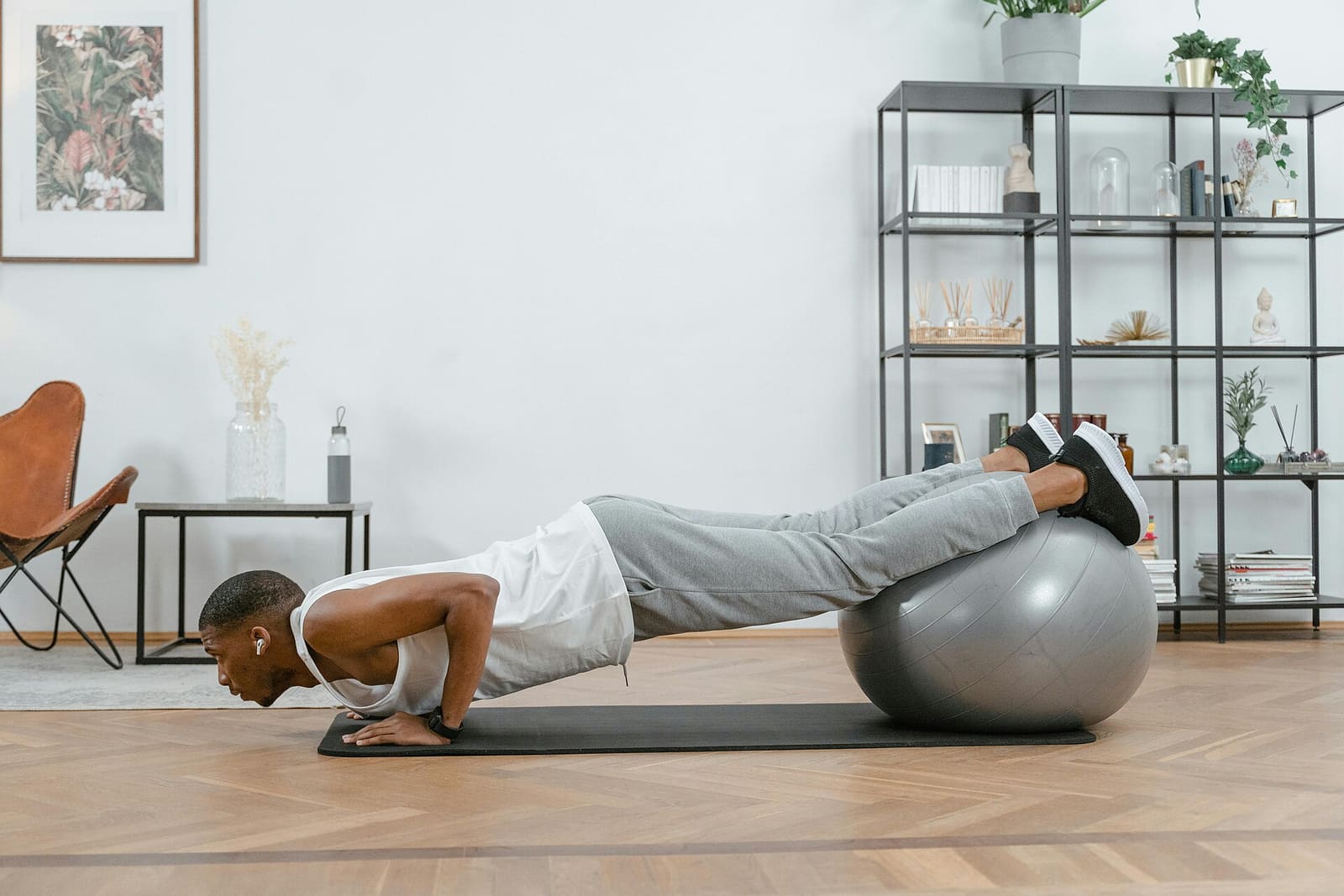 Core work on a stability ball