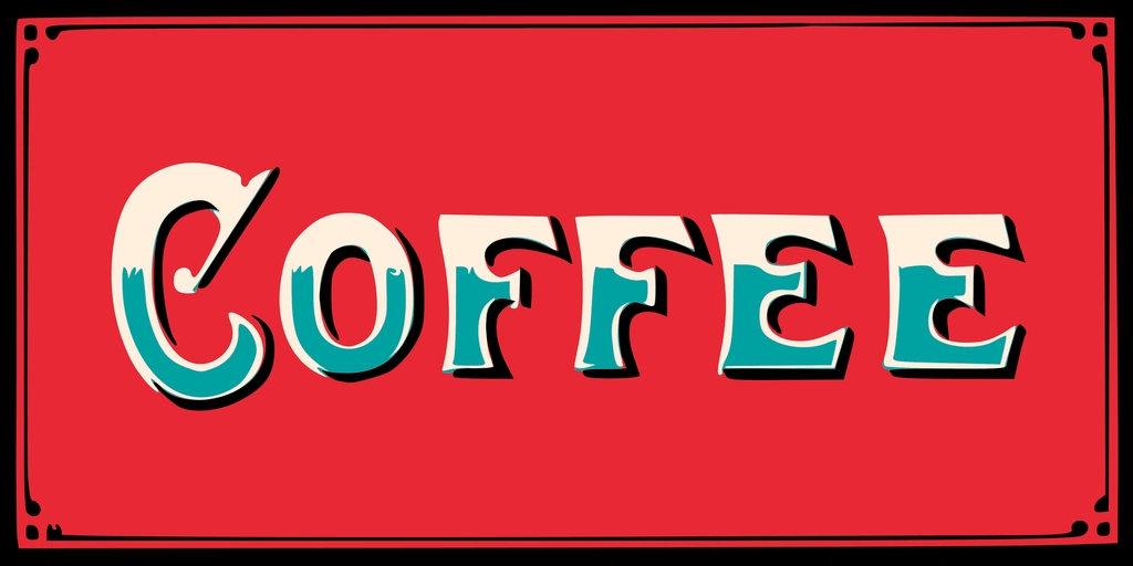 Coffee shop sign clipart, business