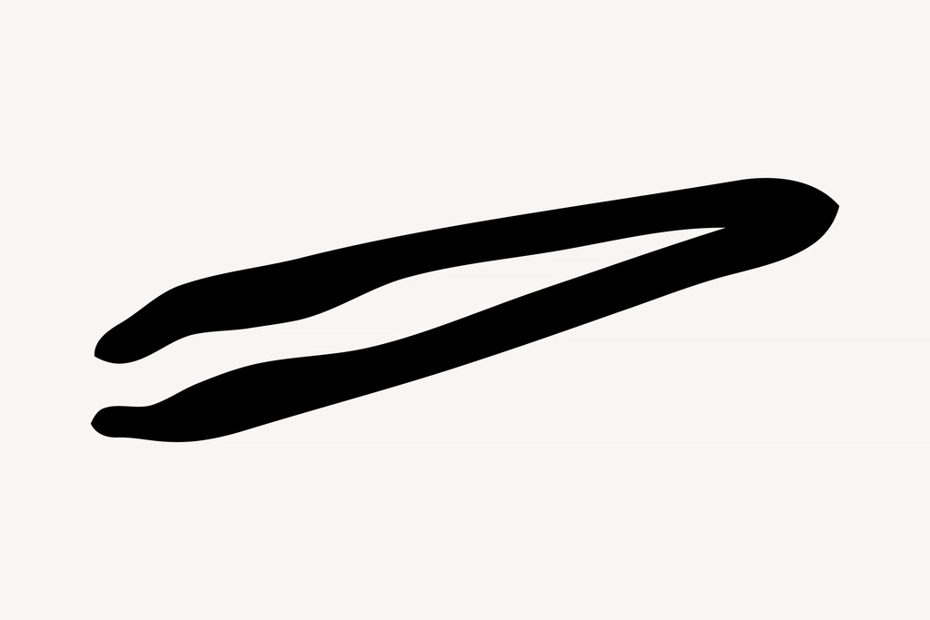 Tweezers silhouette clipart, salon tool