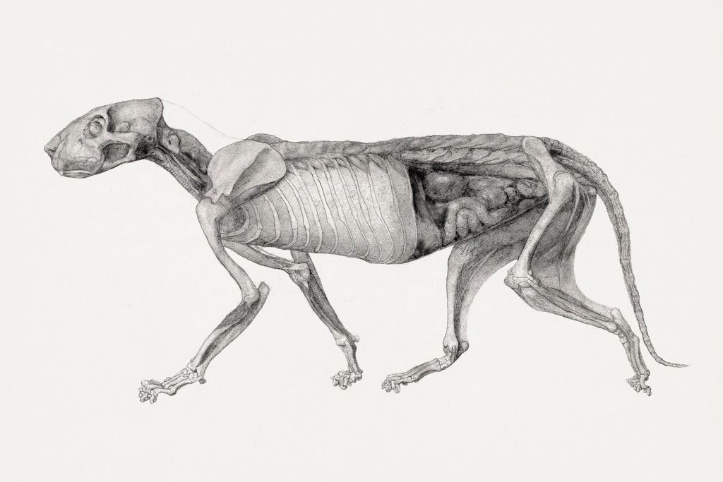 Tiger Body, Lateral View (Study