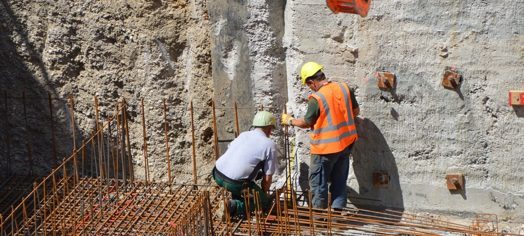 Builders construction site