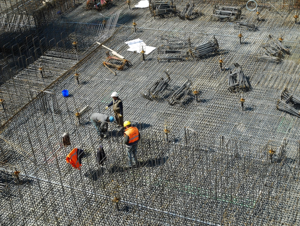 Builders construction site