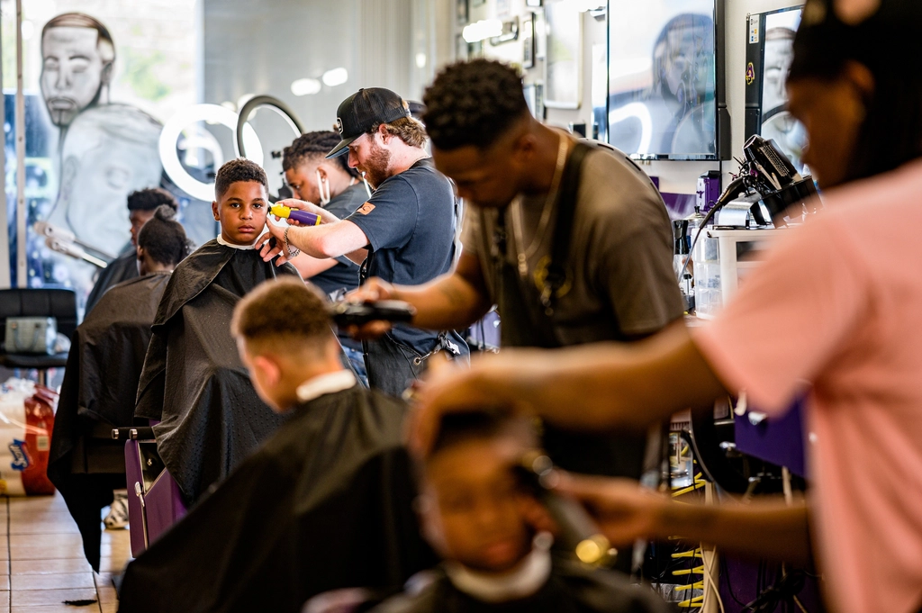 Sixth annual Cops & Barbers