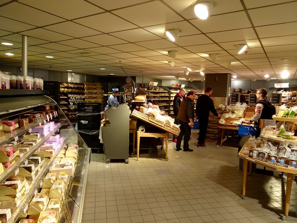 People shopping at a bakery