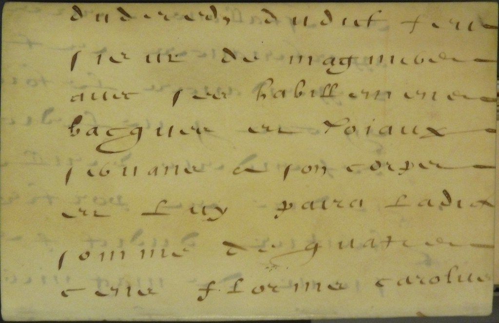 Vellum ms. leaf in French, possibly part of a legal document