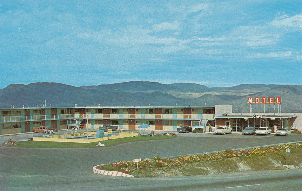 Postcard: Sage Brush Motel & Coffee Shop, Kamloops, BC, 1962