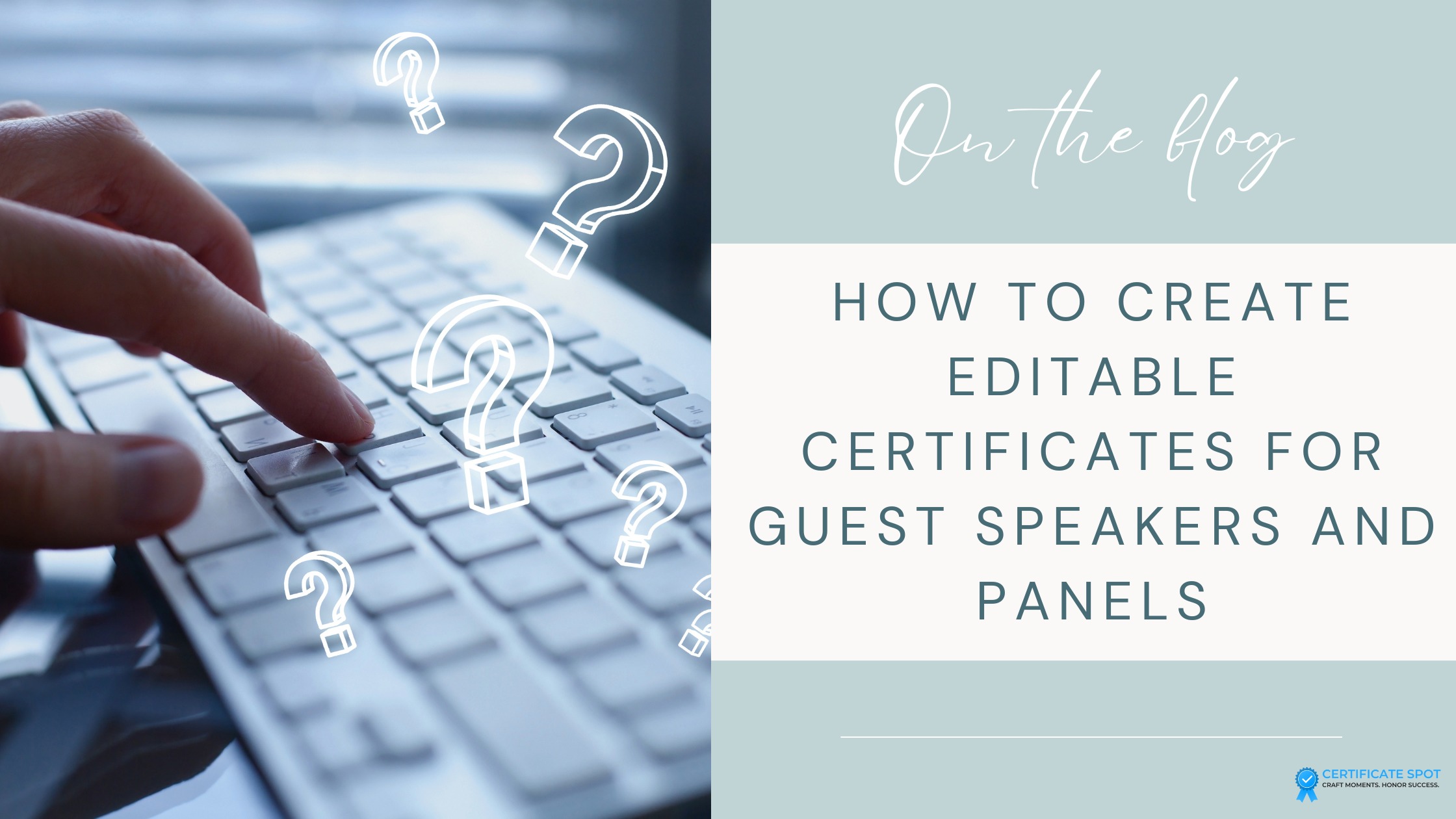 How to Create Editable Certificates for Guest Speakers and Panels