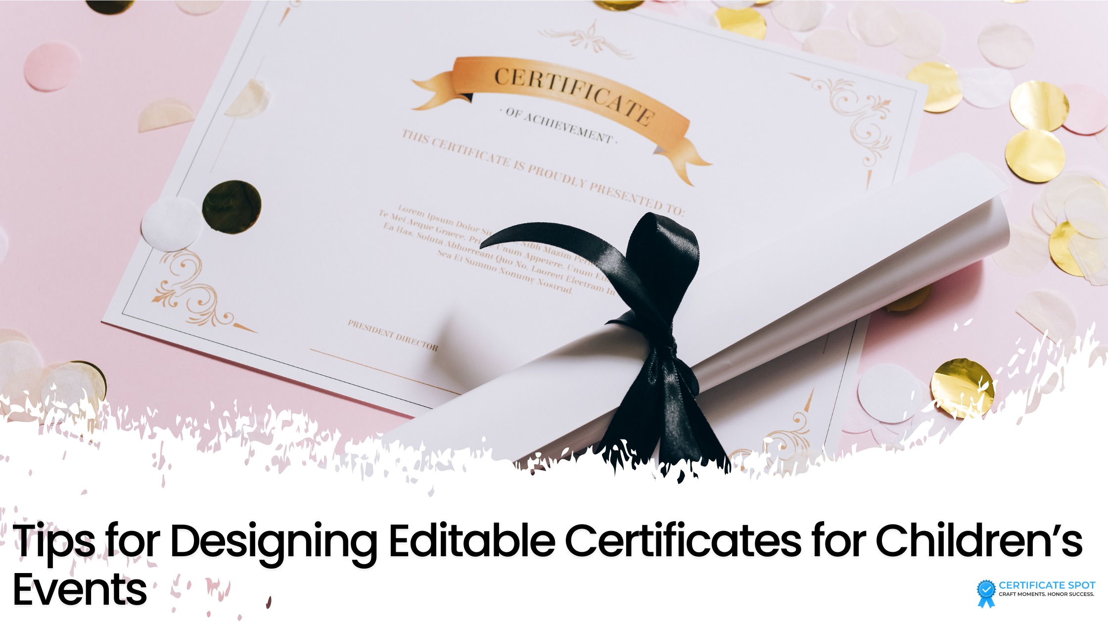 Tips for Designing Editable Certificates for Children’s Events