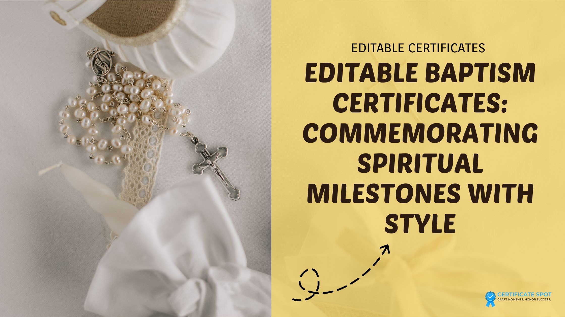 Editable Baptism Certificates: Commemorating Spiritual Milestones with Style