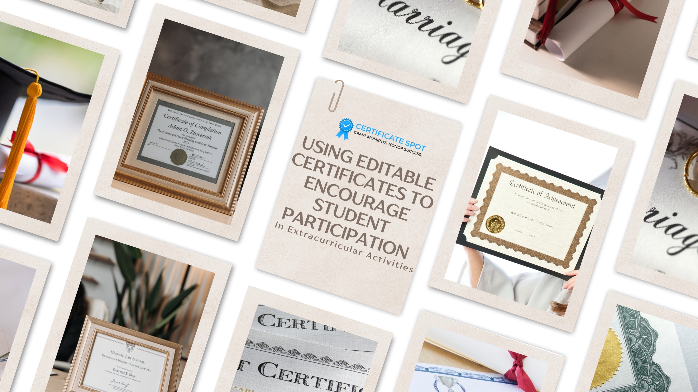 Using Editable Certificates to Encourage Student Participation in Extracurricular Activities