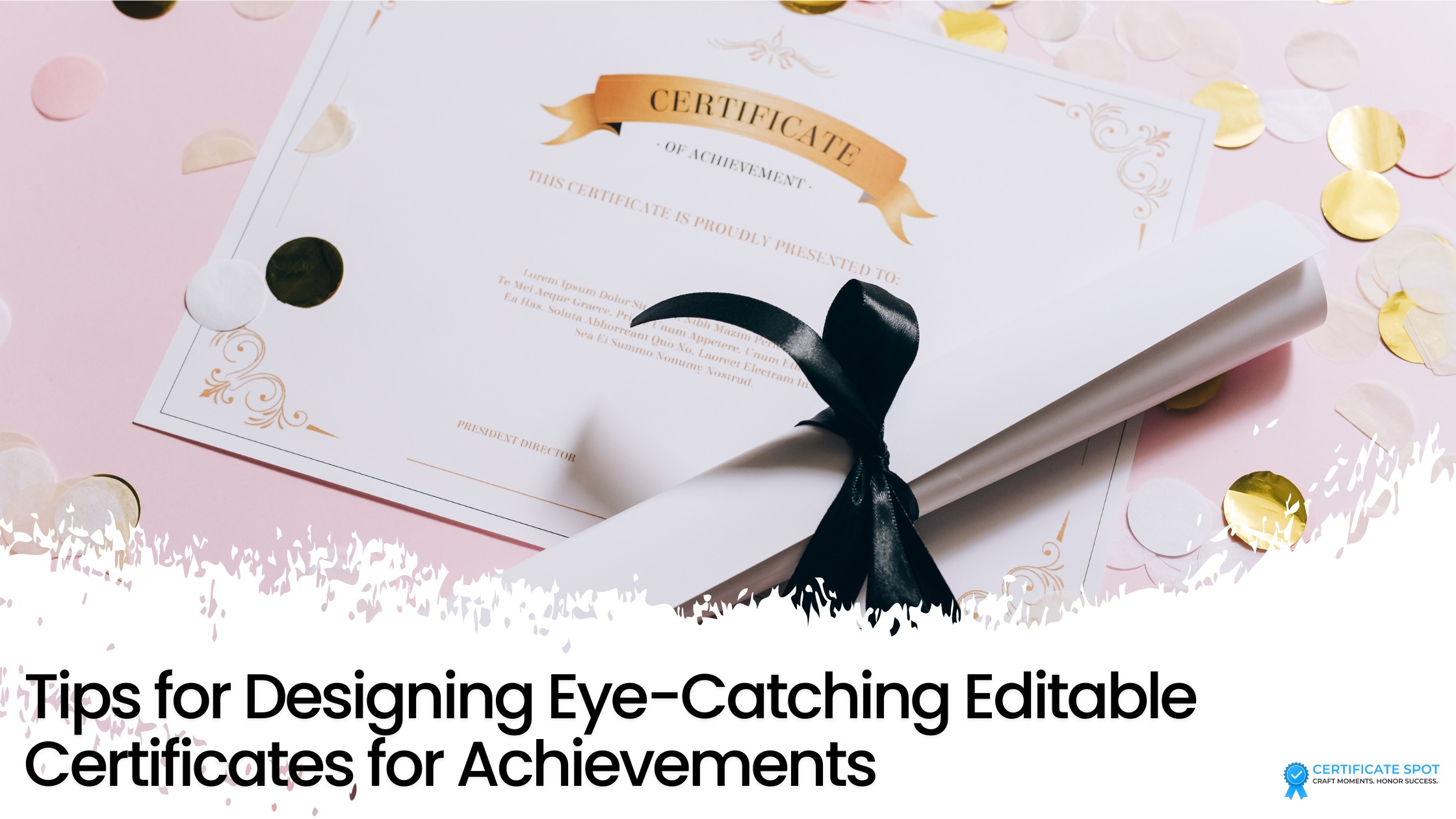 Tips for Designing Eye Catching Editable Certificates for Achievements