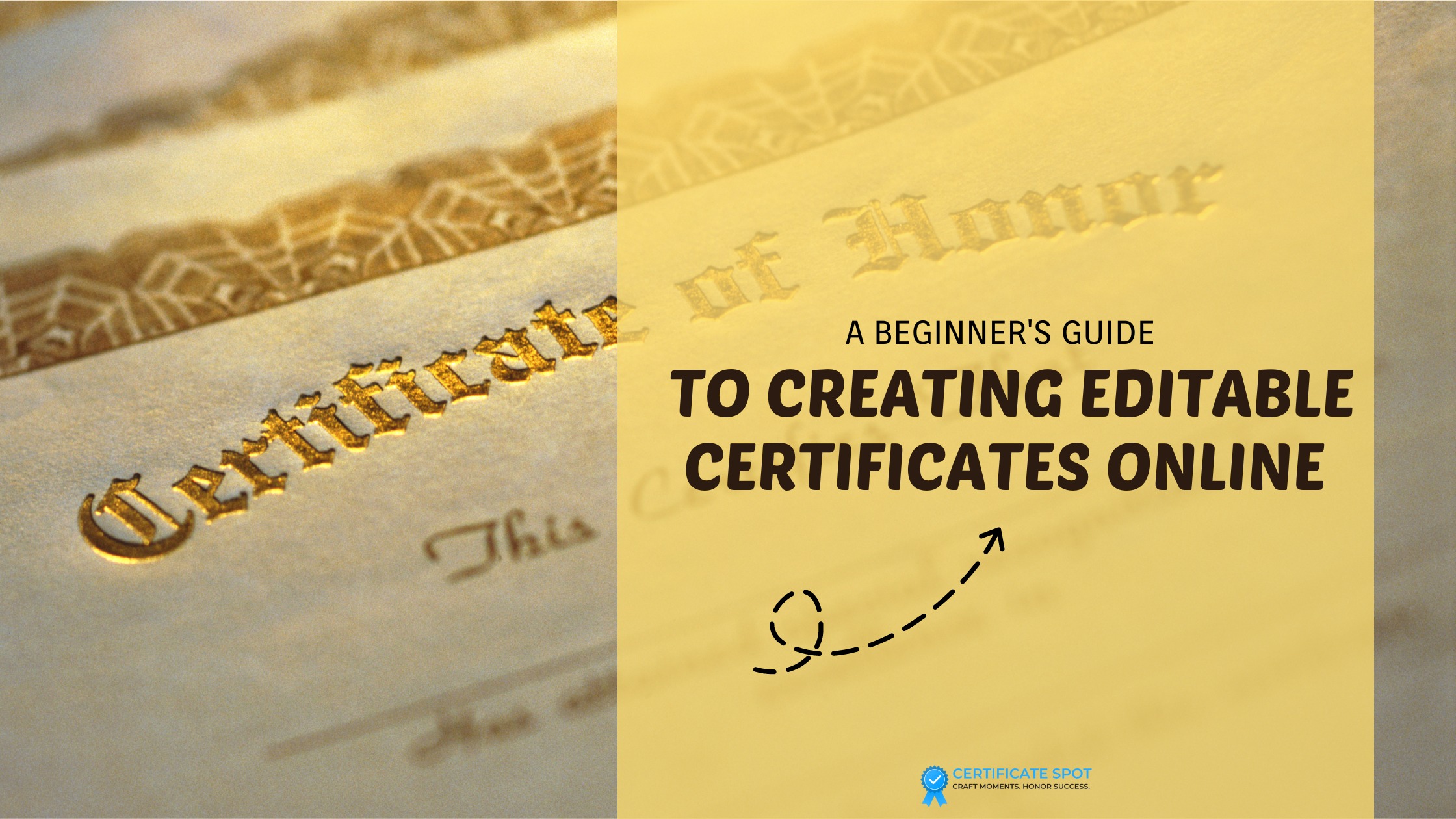 A Beginner's Guide to Creating Editable Certificates Online