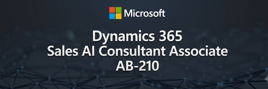 Dynamics 365 Sales AI Consultant Associate (AB-210) cover