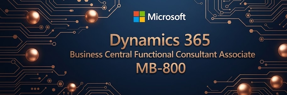 Dynamics 365 Business Central Functional Consultant Associate MB 800 cover