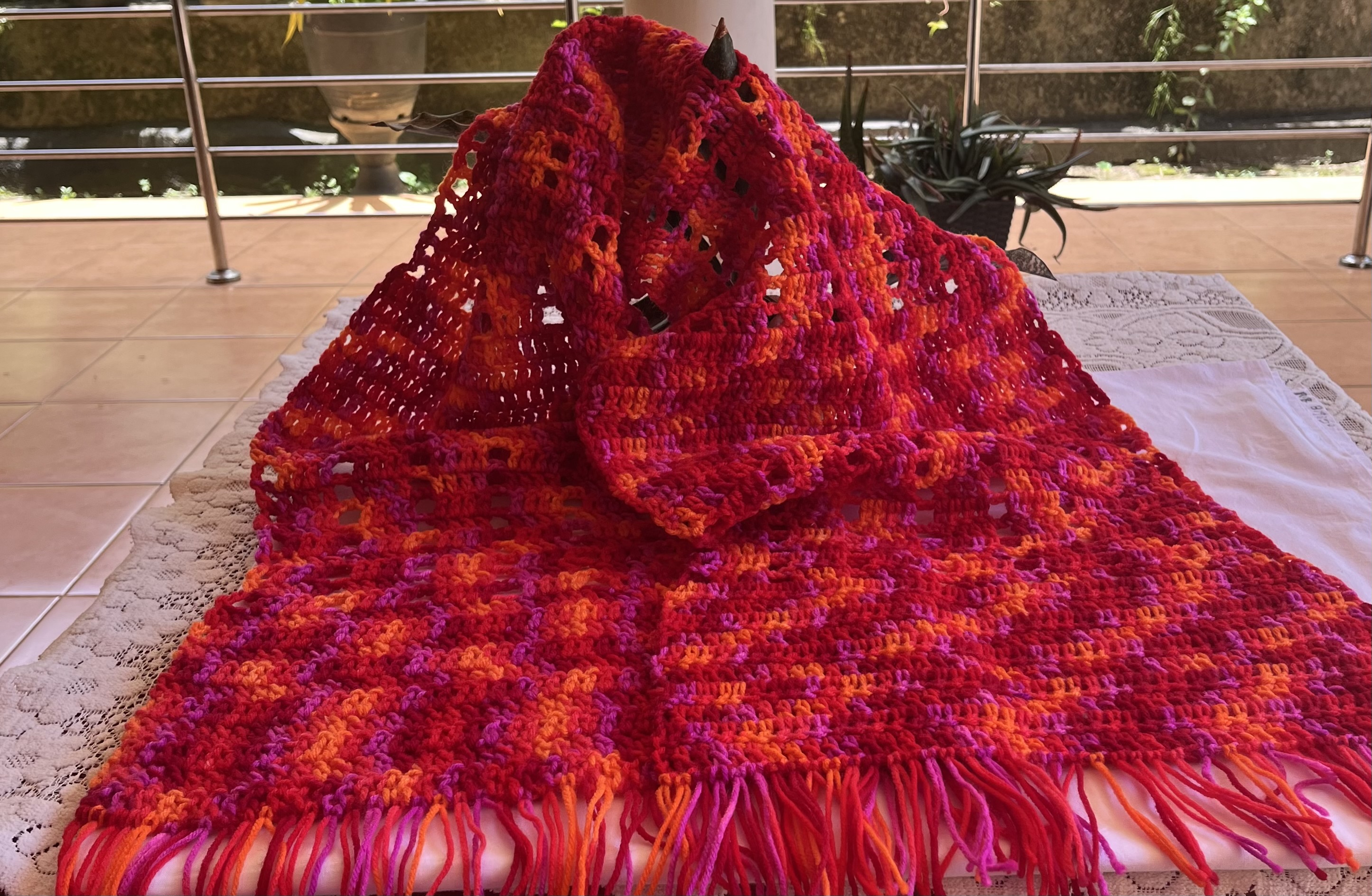 Crochet shawl