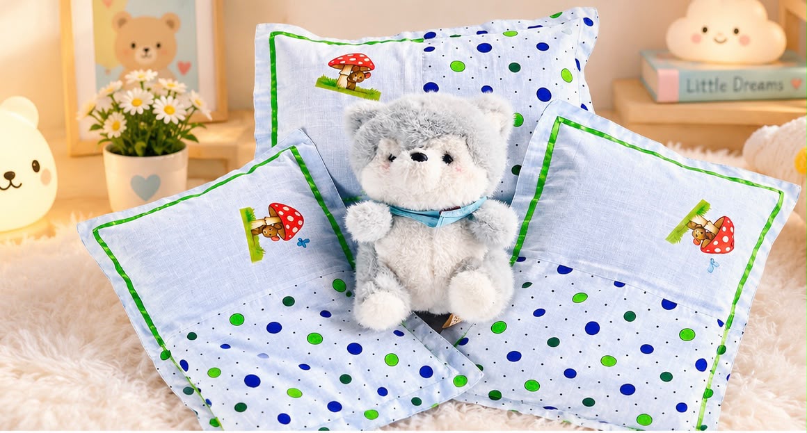 Baby pillows with pillow case