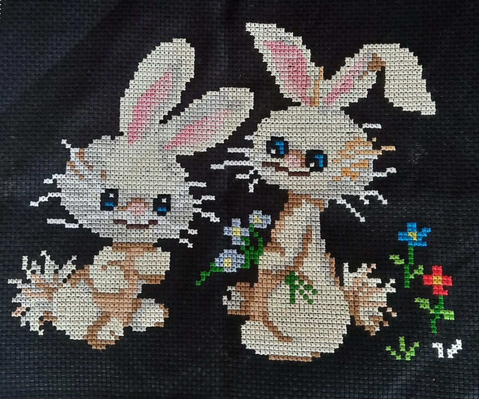 Handmade cross-stitch home decoration