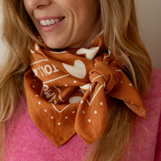 Petit Foulard coeur Toi l'Amour 6