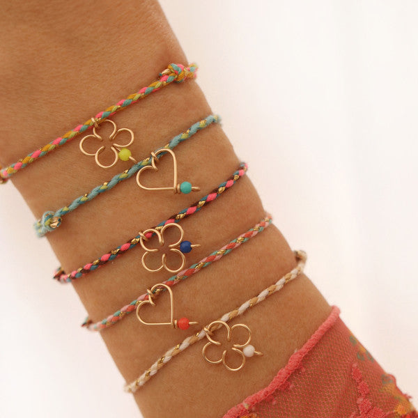 Bracelet mon coeur tressé 2