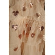 Robe coeurs à sequins beige 5