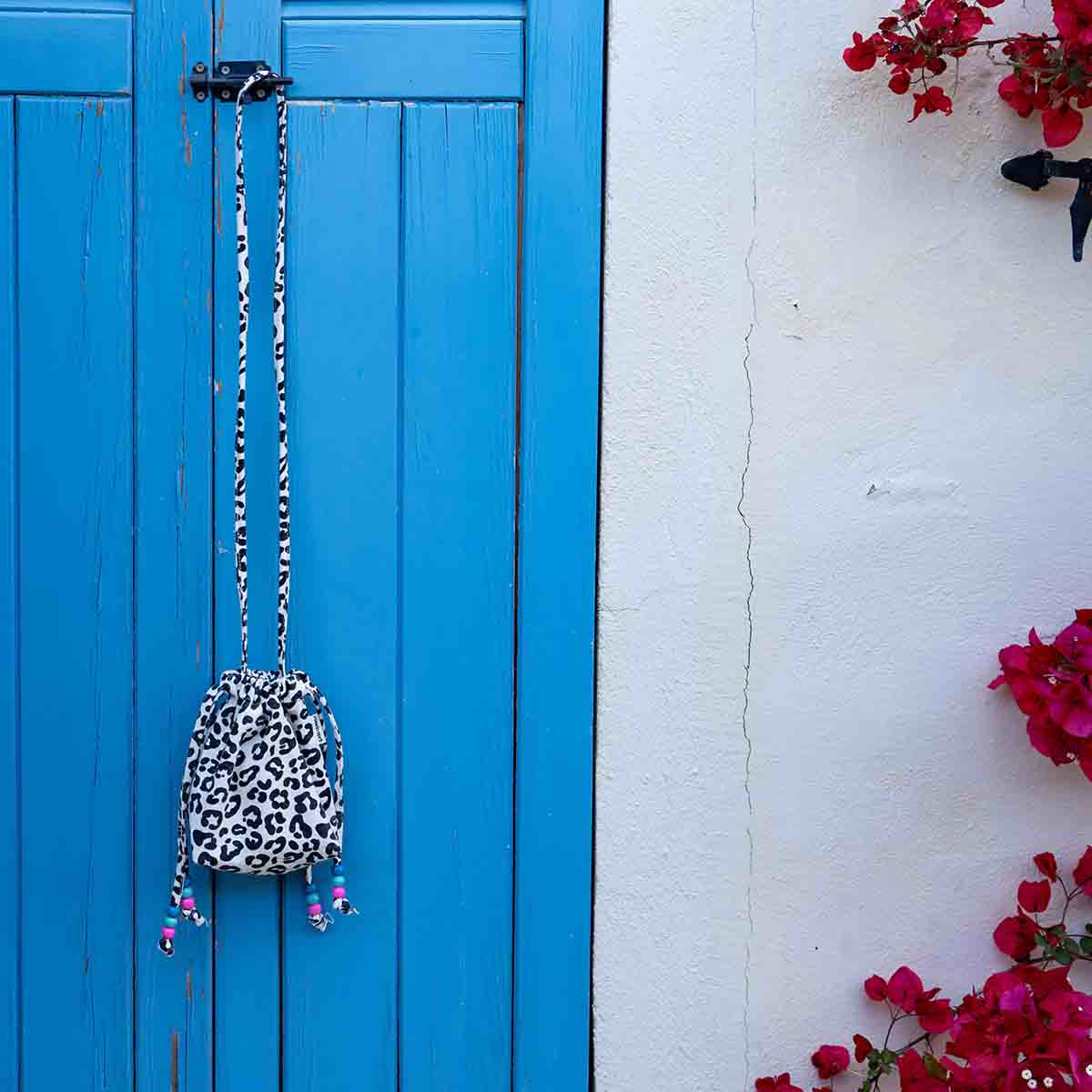 Mini sac Billie en coton graou/greige 2