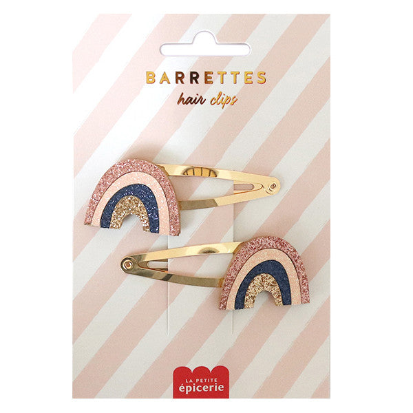 Barrettes cheveux - arc-en-ciel et koala 2