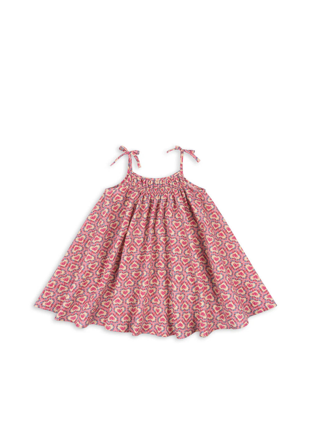Robe à bretelles vivian felice rose — 12 mois
