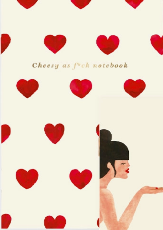 Carnet de poche DUO - Bisou — Coeurs rouge