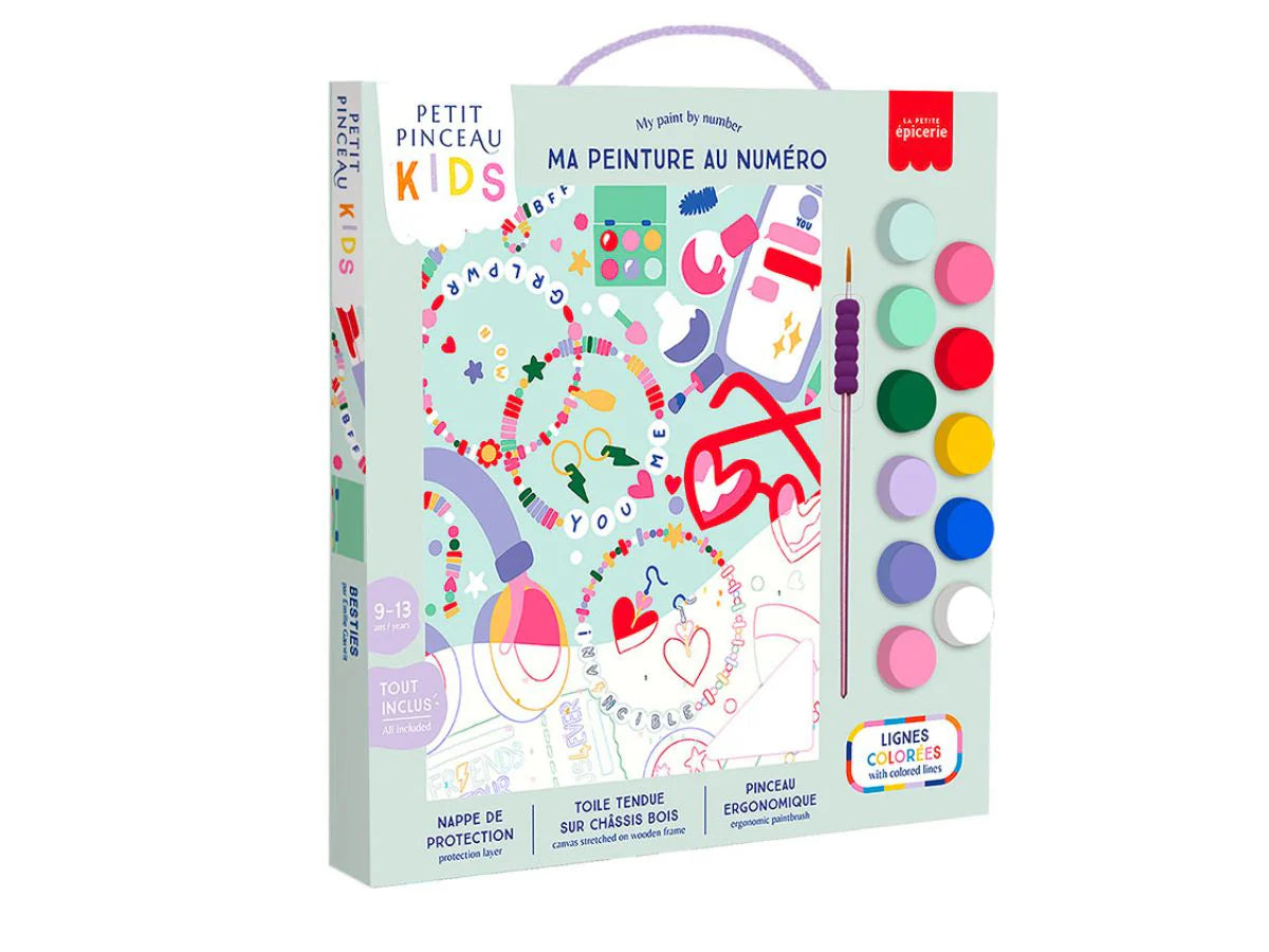 Kit Petit Pinceau Kids peinture à l’eau au N° — besties