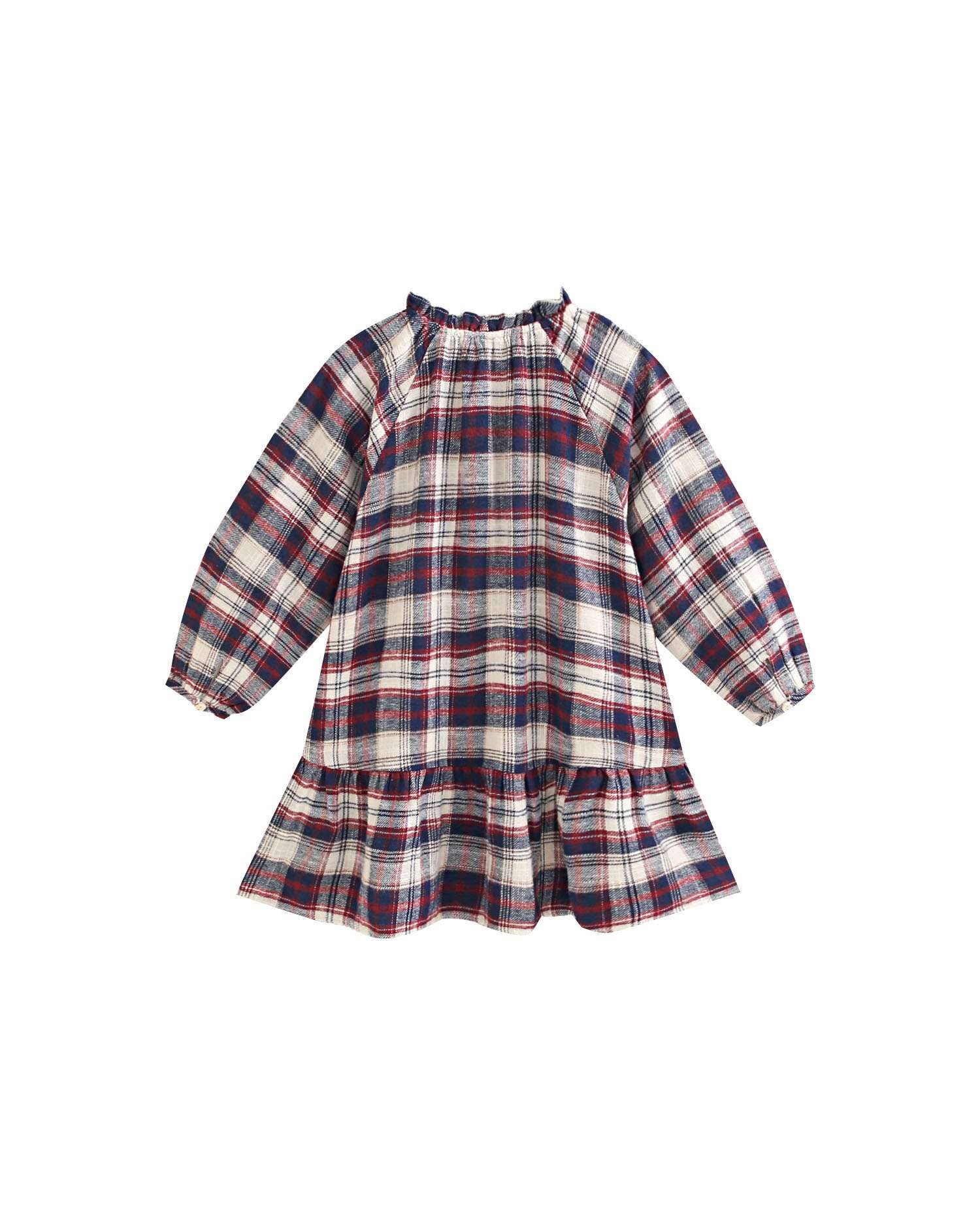 Robe en flanelle tartan — 3 ans