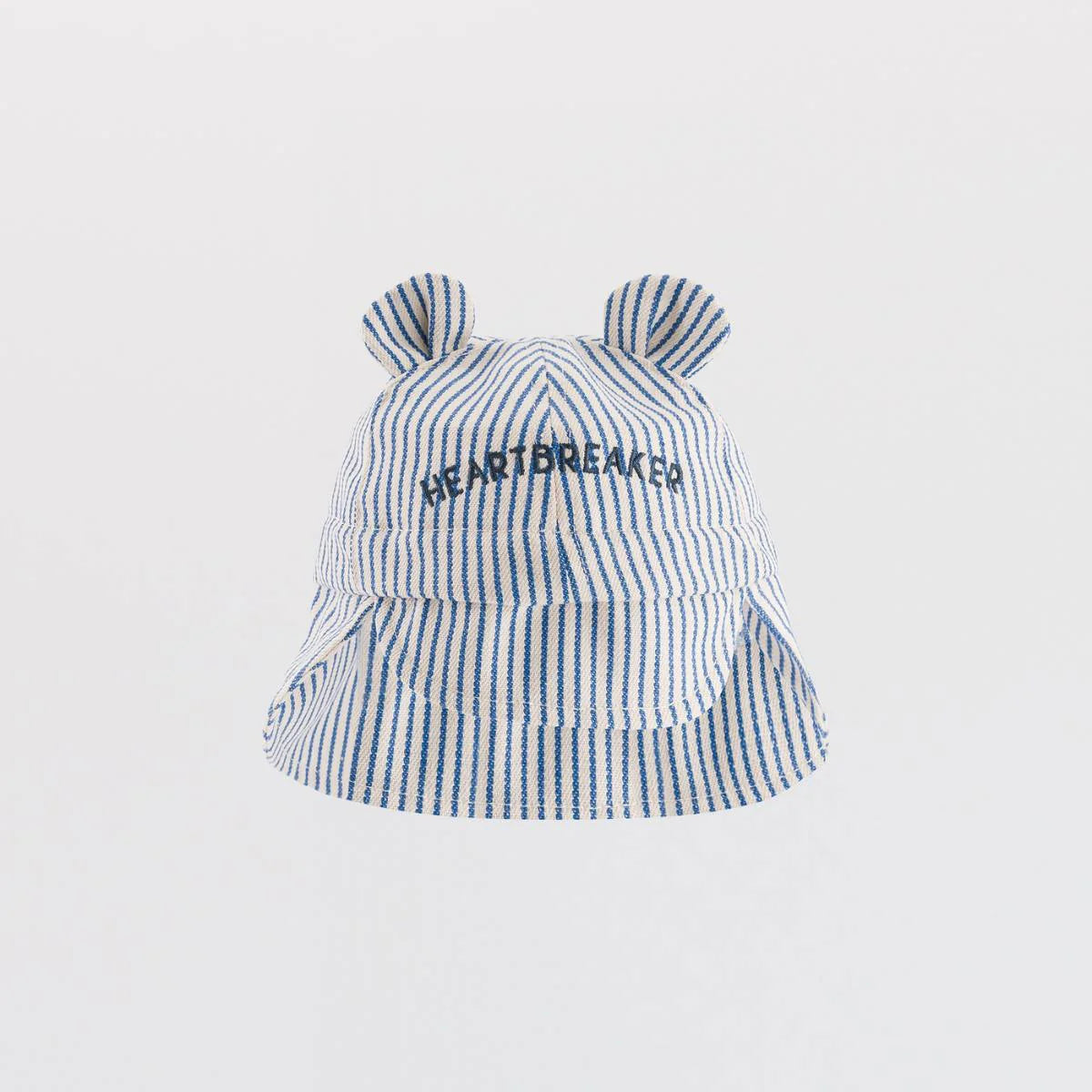 Chapeau bébé Heartbreaker bleu à rayures — 0-6 mois