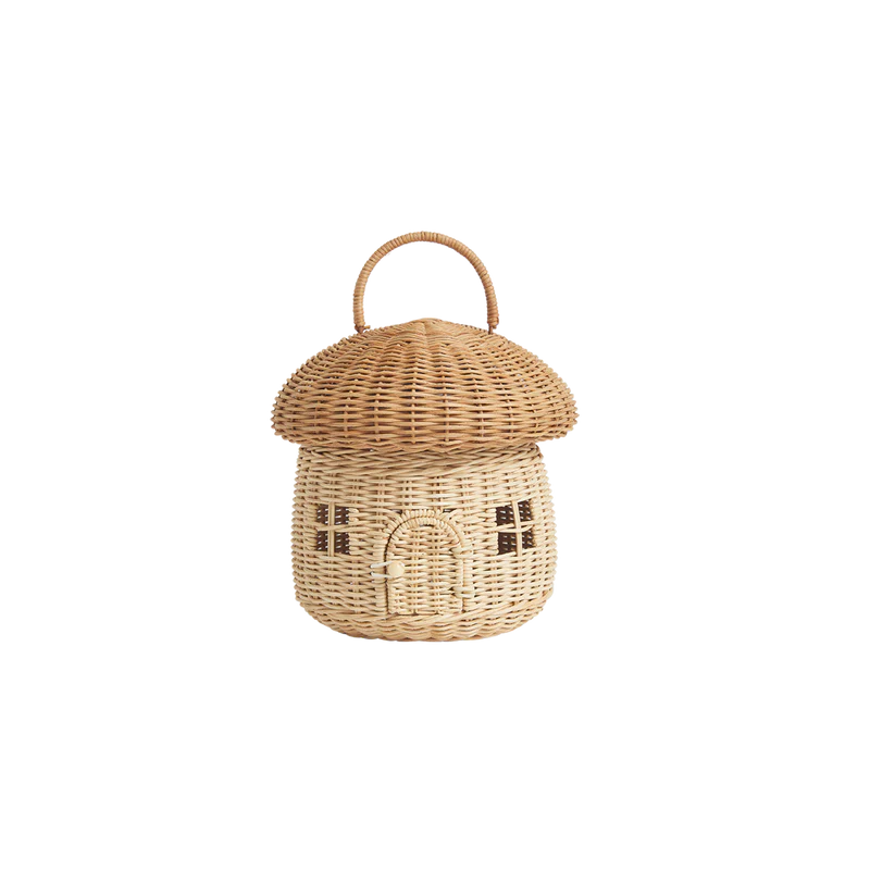 Panier Champignon en rotin 4