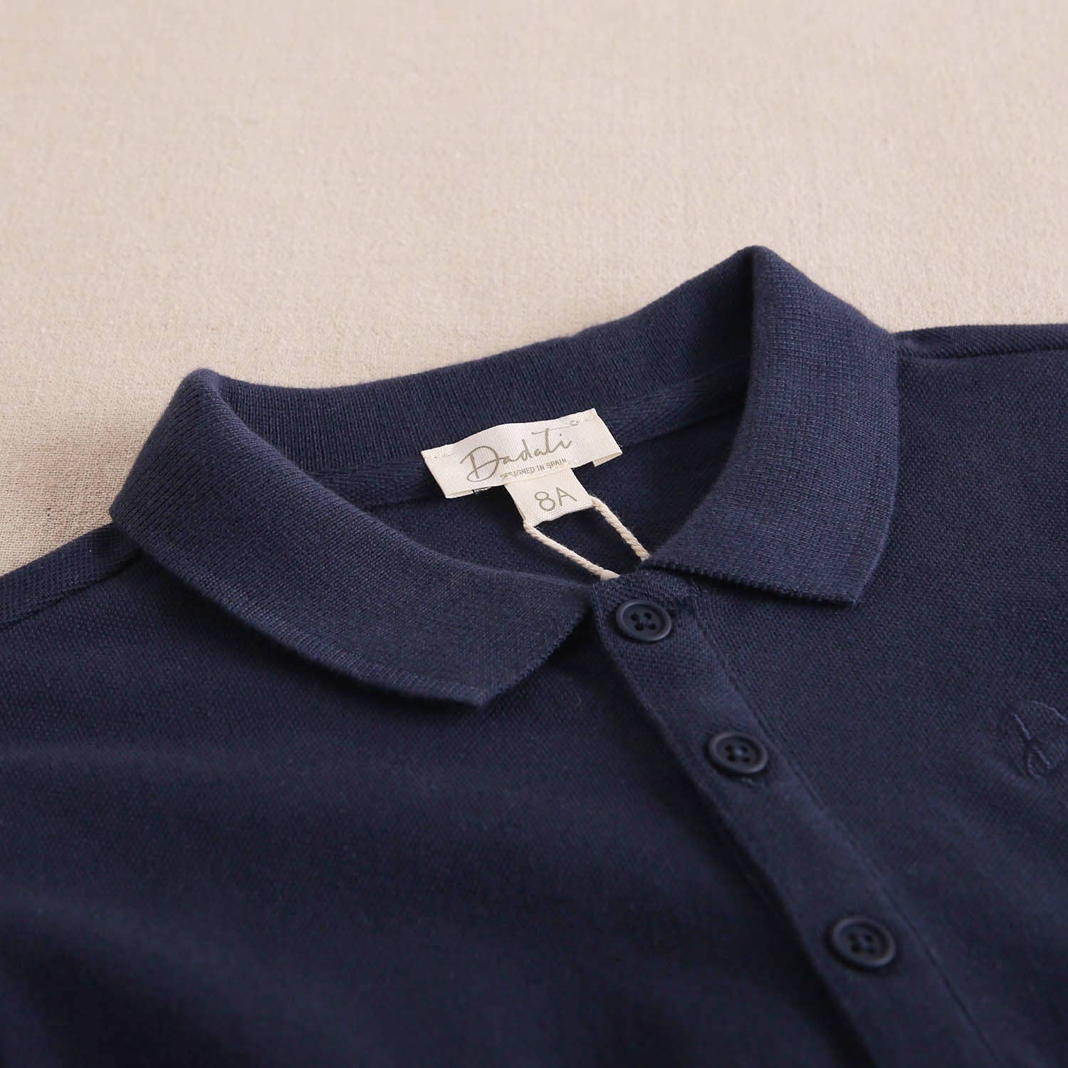 Polo bleu à manches longues pour garçon 3