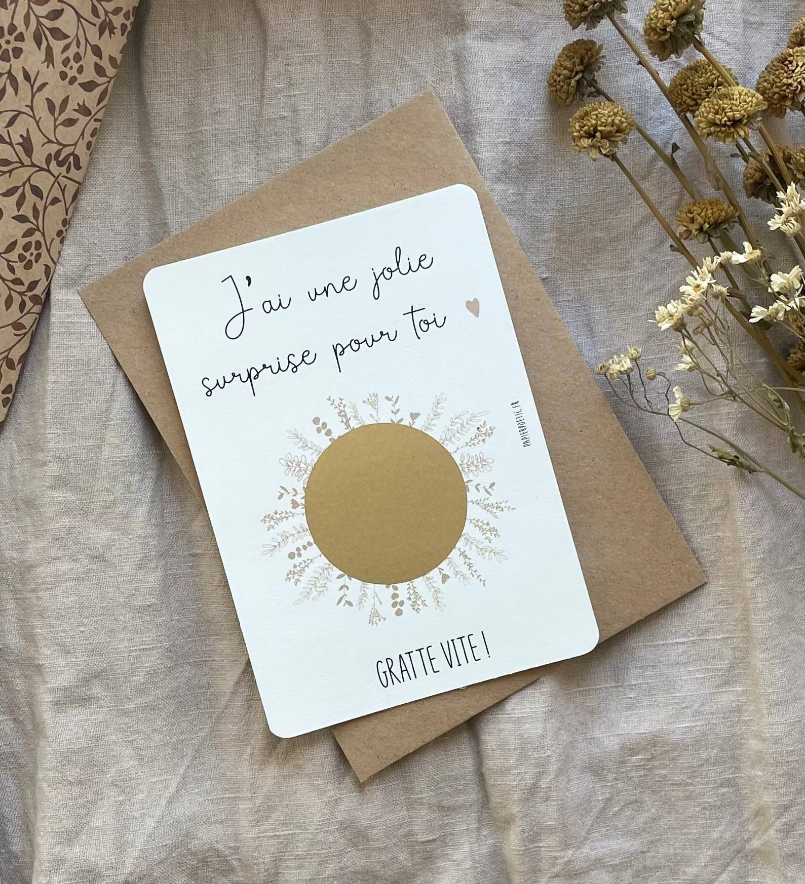 Carte à gratter “tata” 3