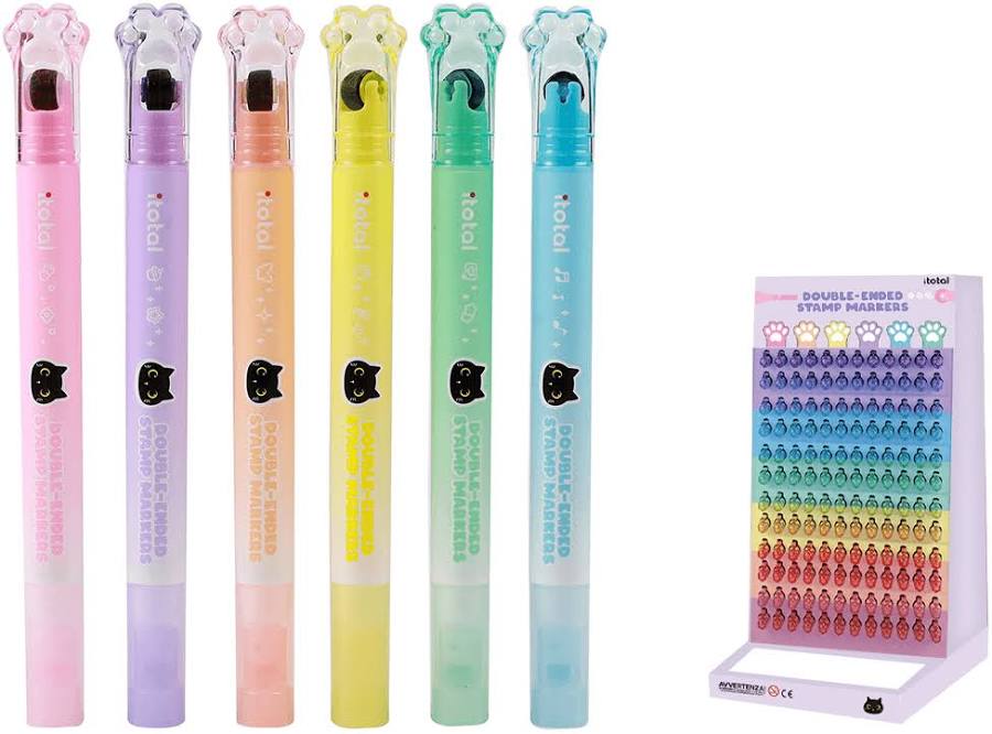 Surligneurs 2 en 1 Tampon Roller — aubergine