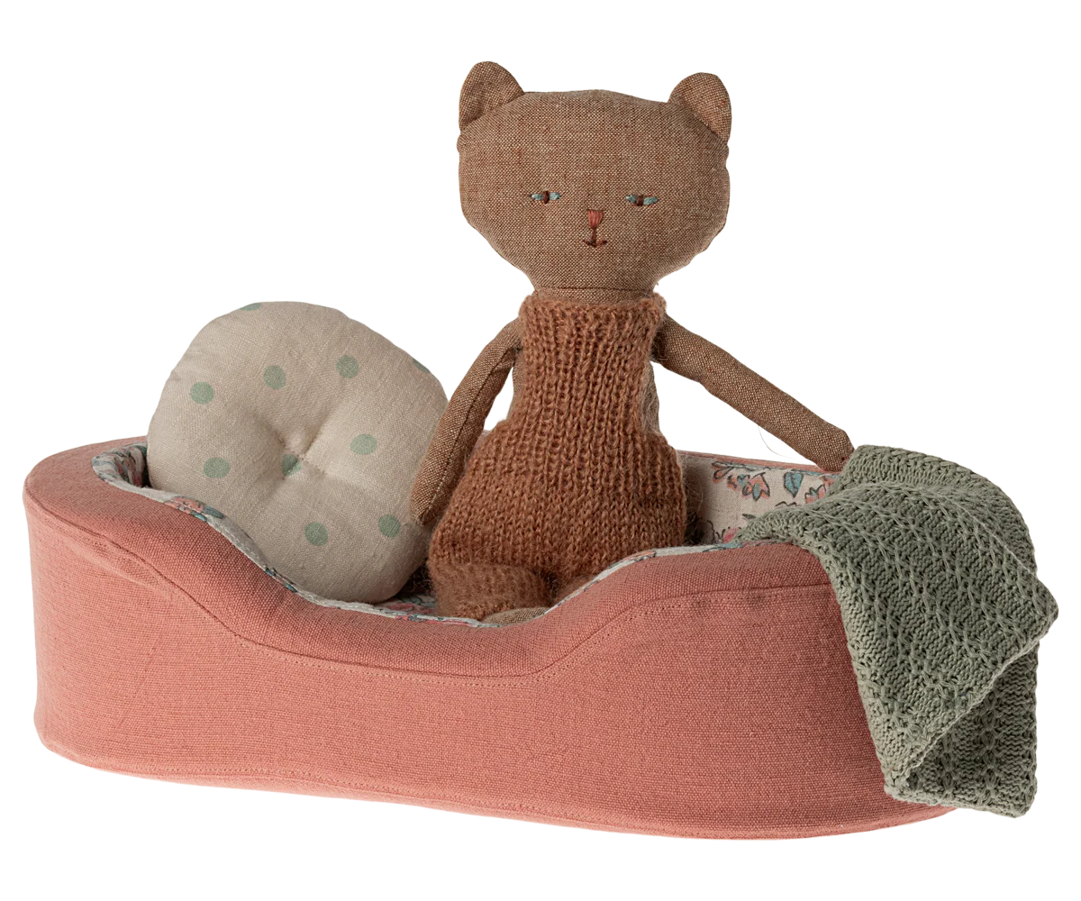 Maileg : Panier douillet, Small - Corail 2