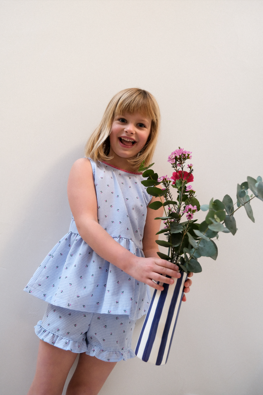 Short Marilou Vichy fleurs — Vichy fleurs / 3A