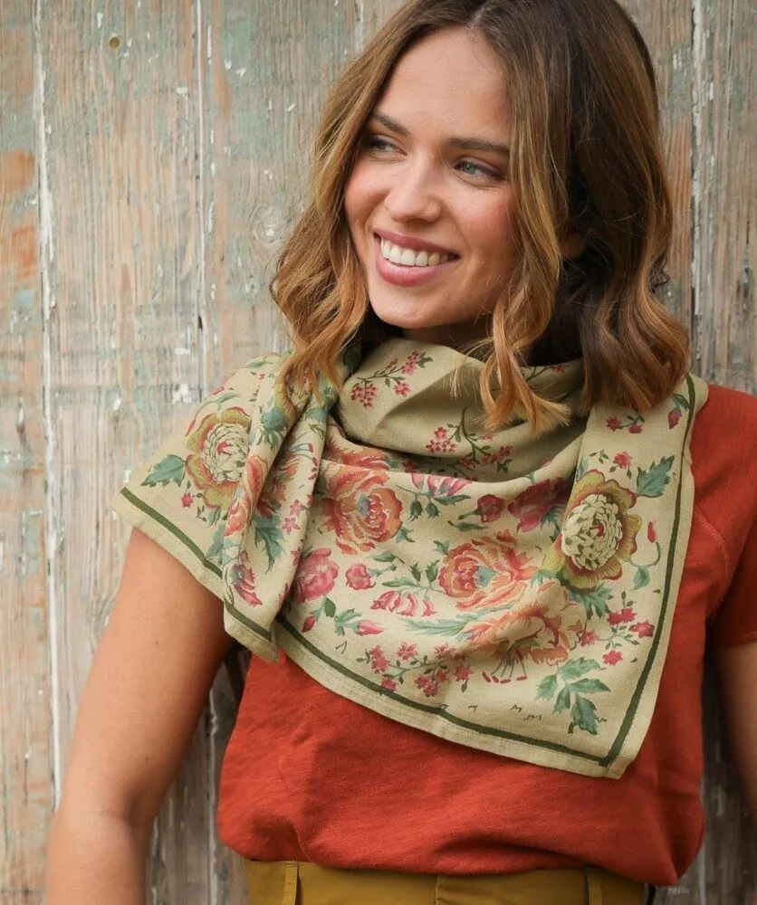Foulard grand format Jeanet amande 6