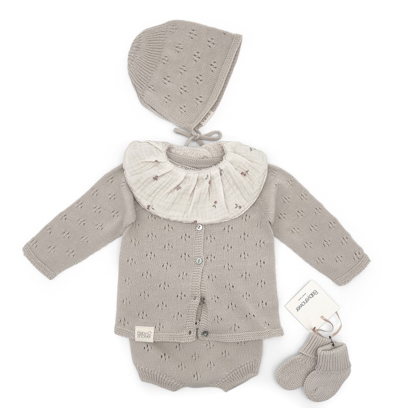 Gilet tricot capri beige 3 mois 2