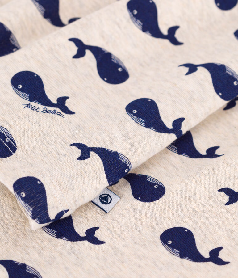Pyjama enfant en coton imprimé baleines 4