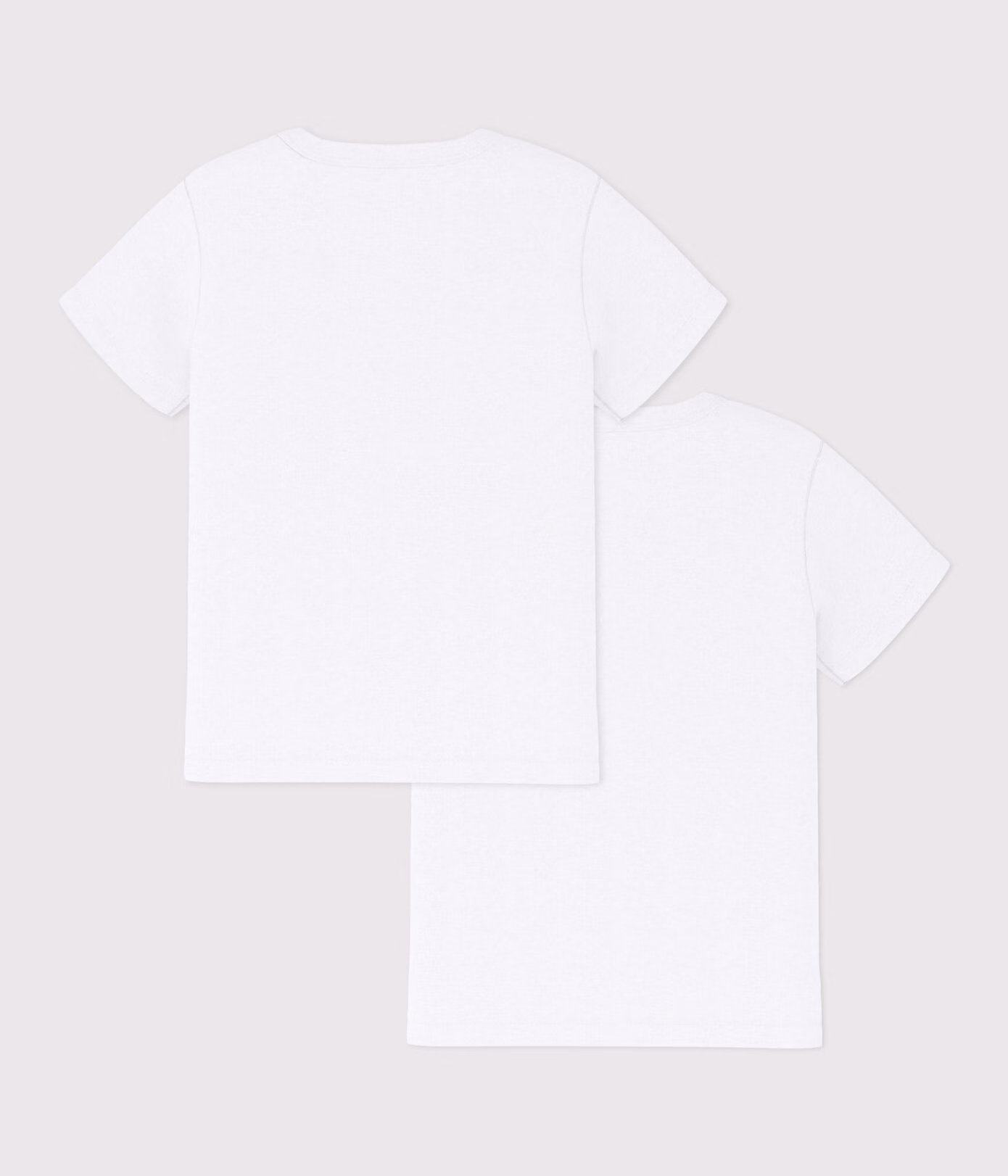 Lots de 2 tee-shirts manches courtes blancs petit garçon 2