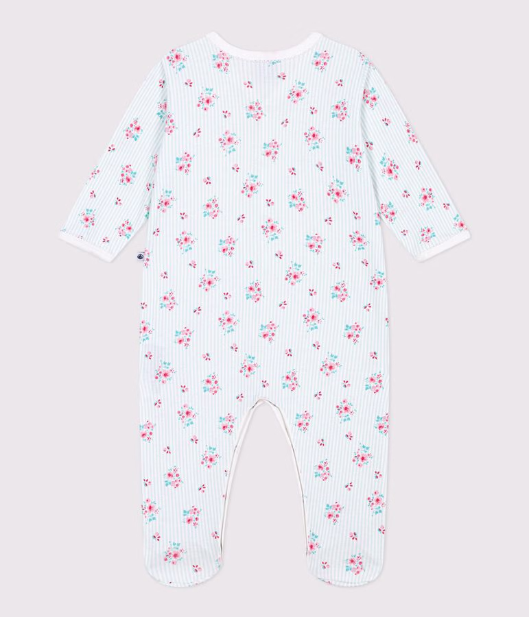 Pyjama bébé en coton imprimé fleuri 2