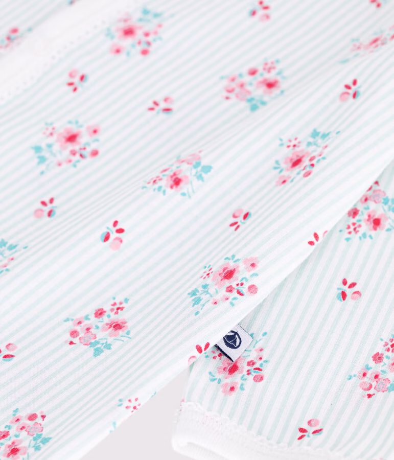 Pyjama bébé en coton imprimé fleuri 6